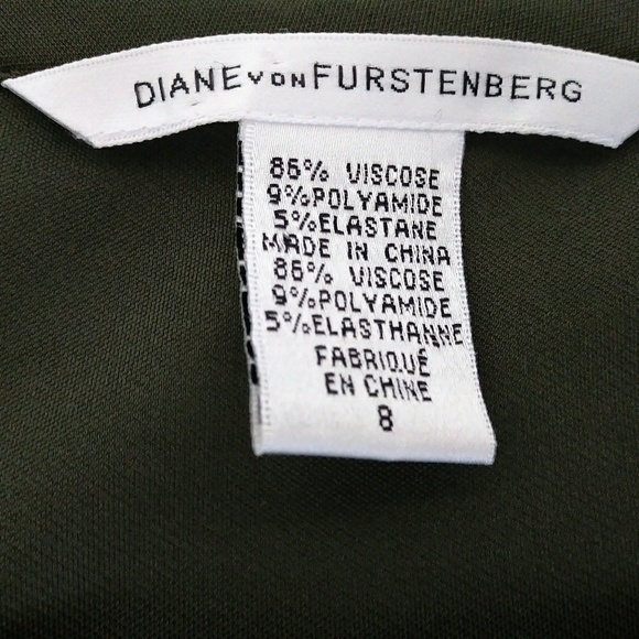 Diane Von Furstenberg Olive Green Dress - Picture 5 of 7